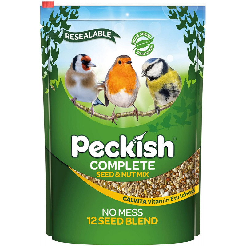 Peckish Complete Seed and Nut No Mess Wild Bird Food Mix, 2kg, Currently priced at £6.49